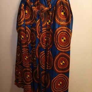Ethnic Print Maxi Skirt
